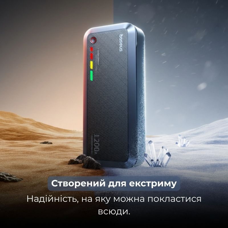 Пусковий пристрій Baseus PrimeTrip VJ1 12В 600-1200A суперконденсатор 400F (VJ1)