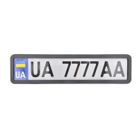 Рамка под номер нержавеющая сталь CarLife (NH420)
