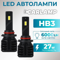 Светодиодные Led лампы 9005 Carlamp 6000 Lm 5500 K (NVG3HB3)