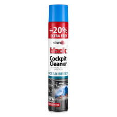 Полироль для пластика NOWAX Black Cockpit Cleaner океан 750мл (NX00710)