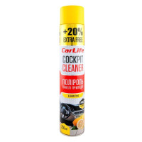 Полироль для панели приборов CARLIFE Cockpit Cleaner лимон 750мл (CF752)