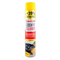Полироль для панели приборов CARLIFE Cockpit Cleaner лимон 750мл (CF752)