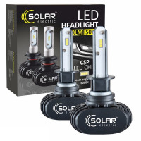 Автолампи світлодіодні SOLAR H1 P14.5s 12-24V 4000Lm 6000K 50W Seoul CSP LED (8101)
