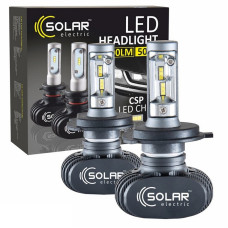 Автолампи LED H4 P43t 12V 24V 6000K 4000Lm 50W Seoul CSP основне світло SOLAR (8104)