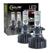 Автолампи світлодіодні H7 PX26d LED SOLAR надпотужні 12V 24V 6000K 60W 8000Lm Philips ZES (8307)