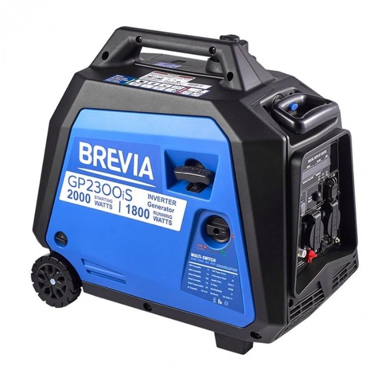 Инверторный бензиновый генератор BREVIA 1,8 кВт с AVR чистая синусоида 230В (GP2300iS)