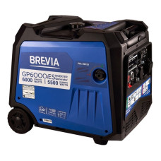 Инверторный бензиновый генератор 6 кВт BREVIA с электрическим стартом AVR чистая синусоида 230В (GP6000iES)