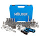 Набор инструментов 1/2" 1/4" 108шт CrV Molder в кейсе (MT60108)