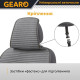 Накидки на передні сидіння льон універсальні 2шт Linen series Gearo (GE0704GY-F)
