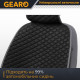 Накидки на передні сидіння авто льон універсальні 2шт Gearo Linen series (GE0703BK-F)