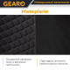 Накидки на передні сидіння авто льон універсальні 2шт Gearo Linen series (GE0703BK-F)