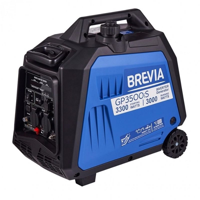 Инверторный бензиновый генератор 3 кВт BREVIA с AVR чистая синусоида 230В (GP3500iS)