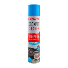 Полироль для панели приборов CARLIFE Cockpit Cleaner кокос 320мл (CF328)