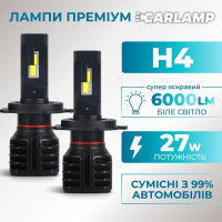 Светодиодные лампы Н4 для авто Carlamp Night Vision Gen 3 Led автолампы 5500K 6000 Lm (NVG3H4)