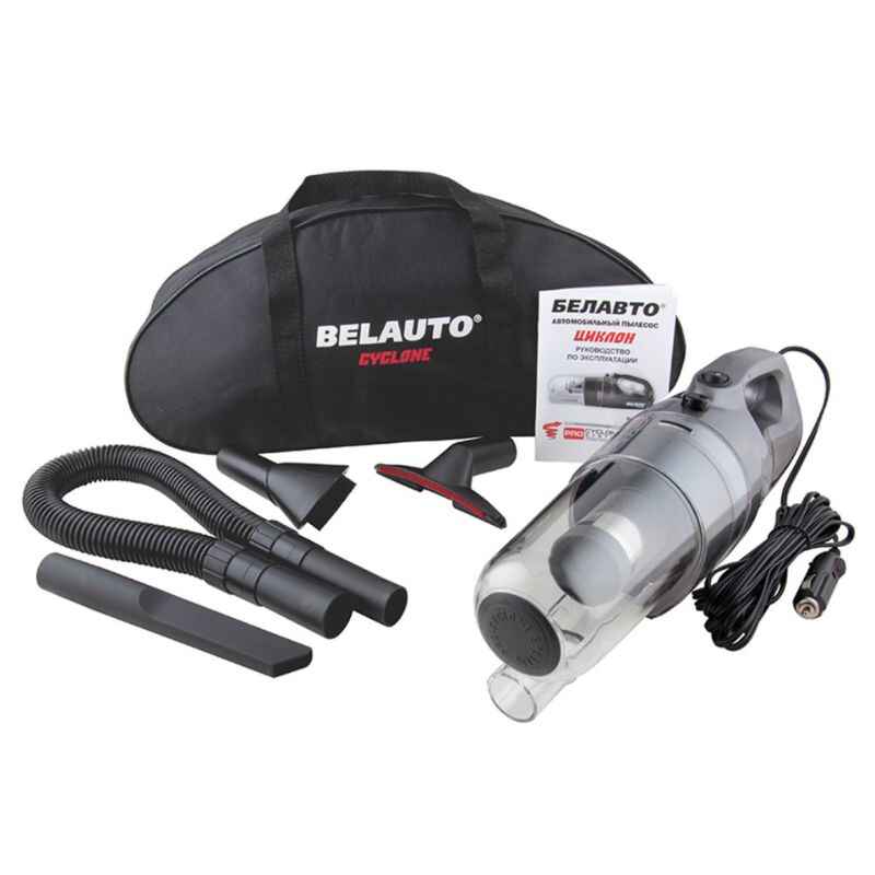 Пылесос автомобильный BelAuto 150Вт 4.5кПа 12V от прикуривателя черный (BA58B)