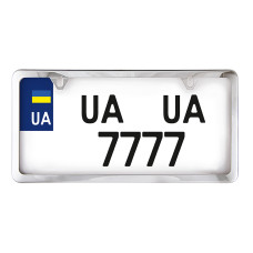 Рамка под номер USA Type нержавеющая сталь CarLife (NH460)