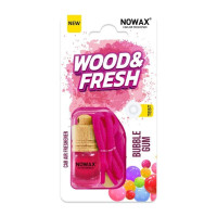 Ароматизатор для авто Nowax Wood and Fresh с запахом жвачки Bubble Gum в блистере (NX92006)