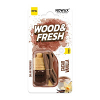 Ароматизатор для авто Nowax Wood and Fresh с ароматом какао и ванили в блістере (NX92013)