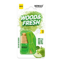 Автомобильный ароматизатор Nowax Wood&Fresh Green Apple в блистере для салона авто (NX92044)