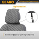 Накидки на передні сидіння льон універсальні 2шт сірі Gearo Linen series (GE0703GY-F)