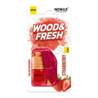 Ароматизатор для авто Nowax Wood&Fresh с запахом клубники в блістере (NX92105)