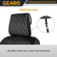 Накидки на передні сидіння алькантара універсальні 2шт Gearo Alcantara series (GE0701BK-F)