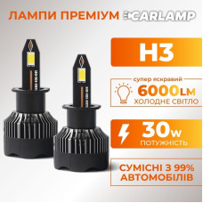 Светодиодные Led лампы H3 Carlamp Nova Vision 6000 Lm 6500 K (NoVH3)