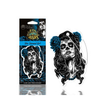 Аромат для авто Aroma Car Blue Diamond Girl Dia De Los Muertos женский ароматизатор (83116Blue)