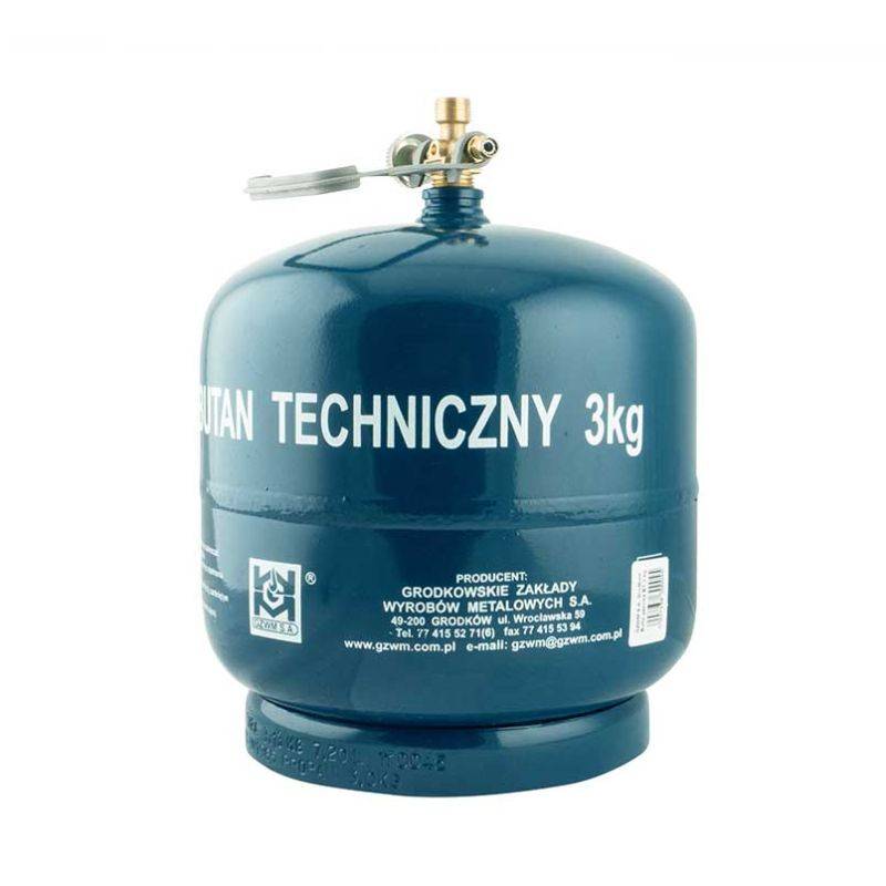 Комплект газовый баллон GZWM BT-3 7.2 л + горелка Orgaz K-635 3.5 кВт (NC00530)