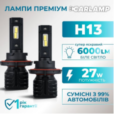 Світлодіодні лампи Н13 для авто Carlamp Night Vision Gen 3 Led автолампи 5500K 6000 Lm (NVG3H13)
