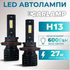 Світлодіодні лампи Н13 для авто Carlamp Night Vision Gen 3 Led автолампи 5500K 6000 Lm (NVG3H13)