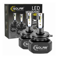 Автолампи LED H4 SOLAR 12V 24V 6000K 5000Lm 40W Seoul CSP1860 світлодіодні (8204)