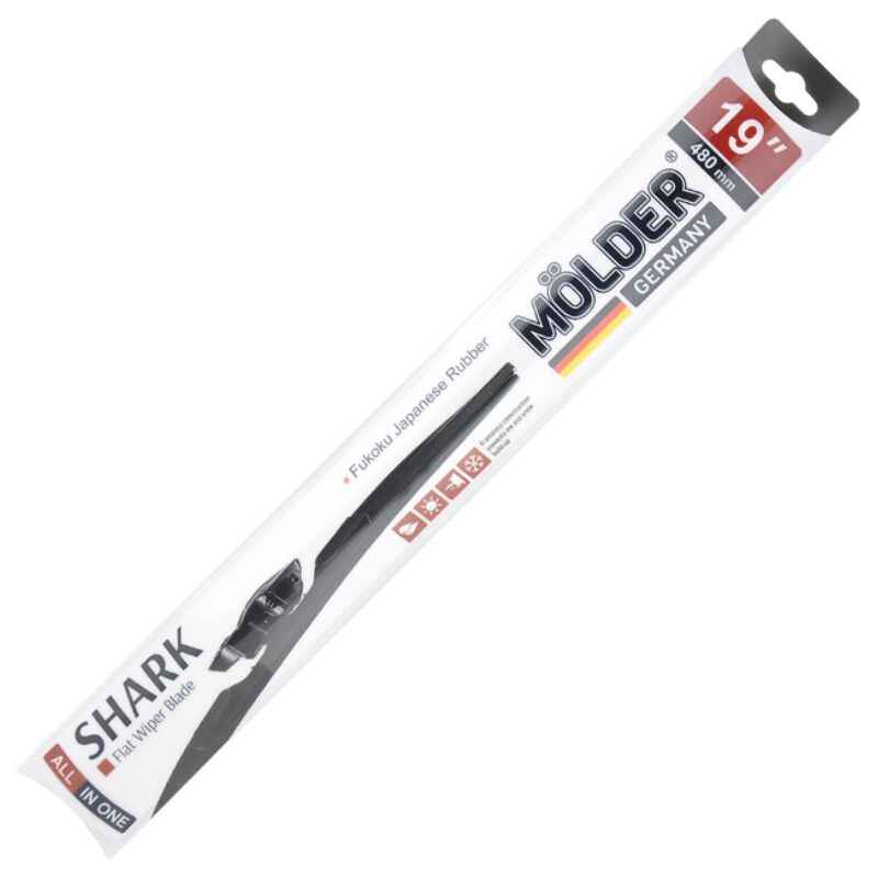 Щетка стеклоочистителя бескаркасная Molder Shark 19"/480 мм (MW480)
