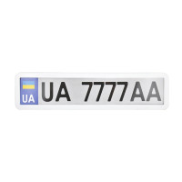 Рамка под номер нержавеющая сталь CarLife (NH440)