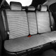 Преміум накидки на сидіння авто універсальні велюр-екошкіра 11 шт сірі прошивка лінією
