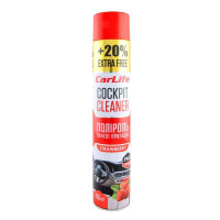 Полироль для панели приборов CARLIFE Cockpit Cleaner клубника 750мл (CF754)