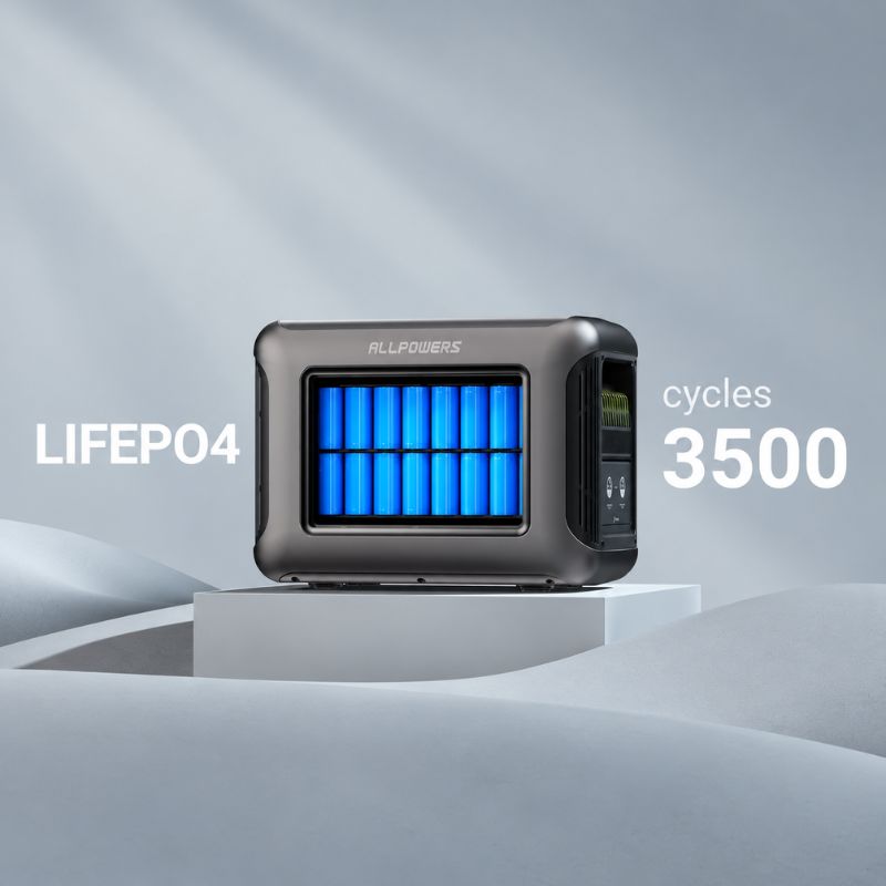 Зарядная станция портативная ALLPOWERS R1500 Lite 1056 Вт·ч 1600 Вт LiFePO4 с функцией ИБП для дома ноутбука холодильника котла