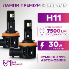 Світлодіодні автолампи Carlamp Day Light Gen 2 H11 5800K 7500 Lm (DLG2H11)