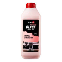 Полироль-молочко для пластика NOWAX Black Cockpit Milk концентрат клубника 1л (NX01188)