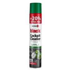 Полироль для пластика NOWAX Black Cockpit Cleaner яблоко 750мл (NX00708)