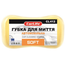 Губка для мытья автомобиля Carlife жёлтая (CL-412)