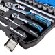 Набор инструментов 1/2" 1/4" 72шт CrV Molder в кейсе (MT60072)