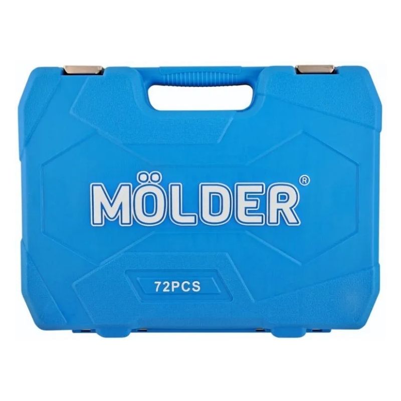 Набор инструментов 1/2" 1/4" 72шт CrV Molder в кейсе (MT60072)