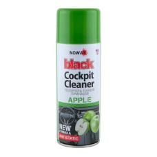 Полироль для пластика NOWAX Black Cockpit Cleaner яблоко 450мл (NX00458)