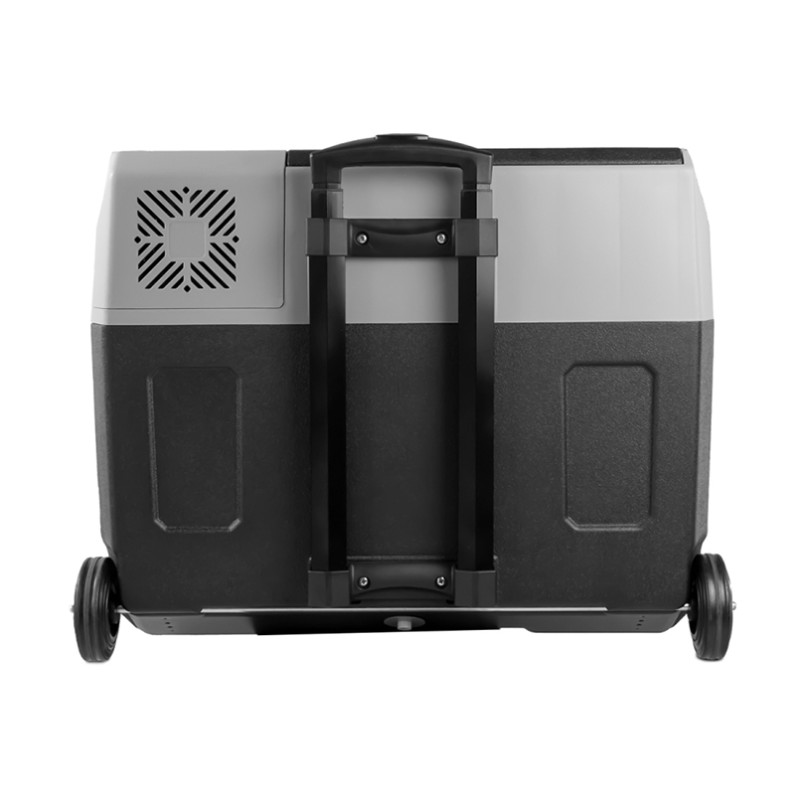 Портативный автохолодильник 50 литров BREVIA на колесах с компрессором LG 12/24V 220V пластиковый (22745)