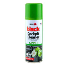 Полироль для пластика NOWAX Black Cockpit Cleaner яблоко 200мл (NX00208)