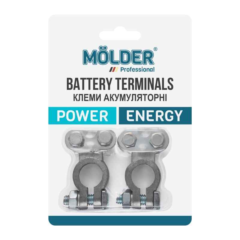 Клеммы аккумуляторные Molder свинцовые 200г 2 шт (MA21100)