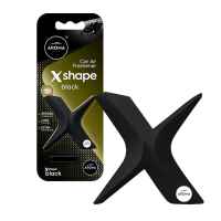 Ароматизатор на дефлектор Aroma Car X SHAPE 10g - BLACK (12шт.)