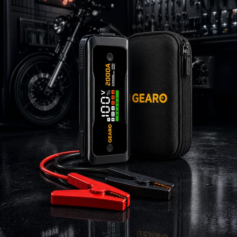 Бустер для авто с повербанком Gearo 22000mAh 2000А (GE0112)
