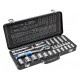 Набор инструментов 1/2" 3/8" 29шт CrV CrMo Hogert в кейсе (HT1R480)